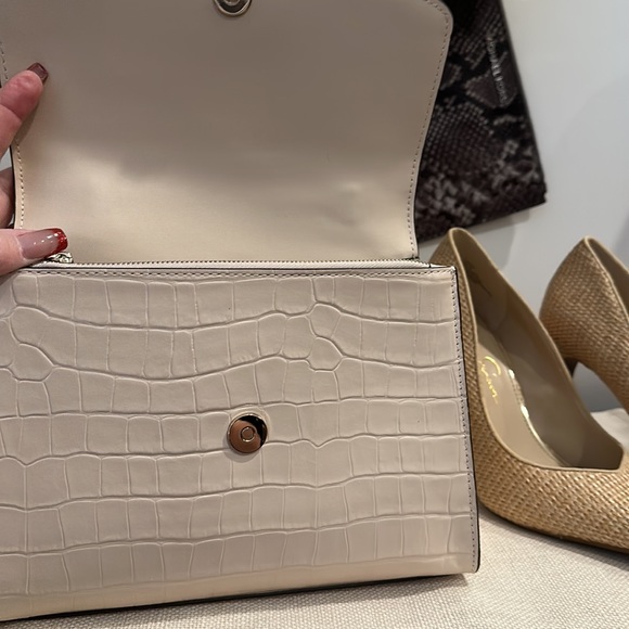 KATE SPADE New York Croc Embossed Leather Top Handle Satchel in Bone, NWT - Picture 13 of 16